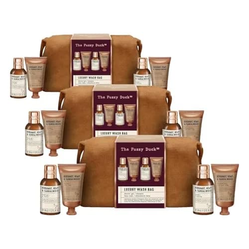 Baylis & Harding Fuzzy Duck Luxury Wash Bag Gift Set For Men | Bergamot, Hemp & Sandalwood Scent thumbnail 1