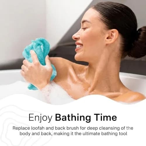 Yiclick Exfoliating Washcloth Towel 2 Pack | Effective Body Scrubber for Smooth Skin in Shower thumbnail 2
