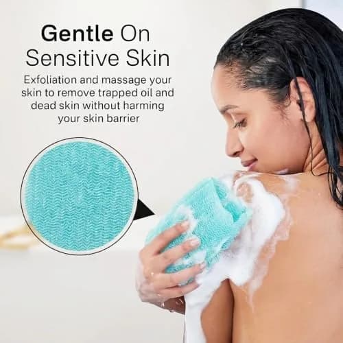 Yiclick Exfoliating Washcloth Towel 2 Pack | Effective Body Scrubber for Smooth Skin in Shower thumbnail 3