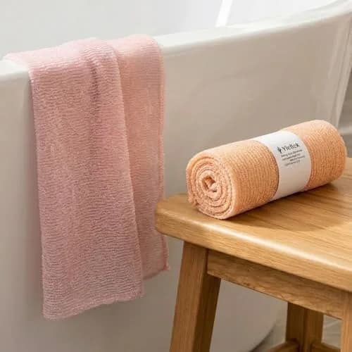 Yiclick Exfoliating Washcloth Towel 2-Pack (40-inch Length) | Korean Japanese Style Back Scrubber for Shower thumbnail 6