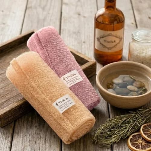 Yiclick Exfoliating Washcloth Towel 2-Pack (40-inch Length) | Korean Japanese Style Back Scrubber for Shower thumbnail 7