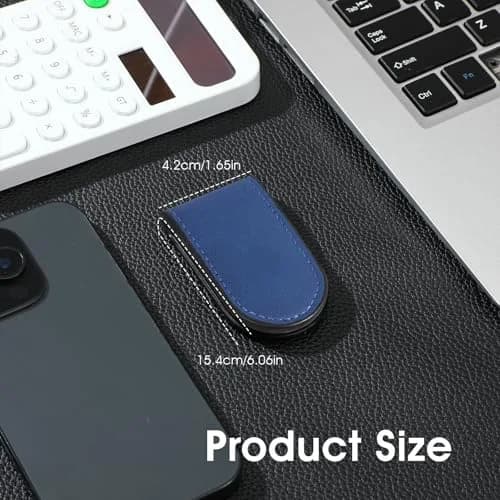 Hpmjz Slim Magnetic Money Clip Leather Wallet for Men | Compact, Durable & Stylish thumbnail 2