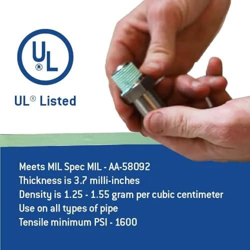 Gasoila Green PTFE Thread Seal Tape 1/2 Inch x 260 Inch | Leak-Proof, High-Density, Non-Toxic thumbnail 6