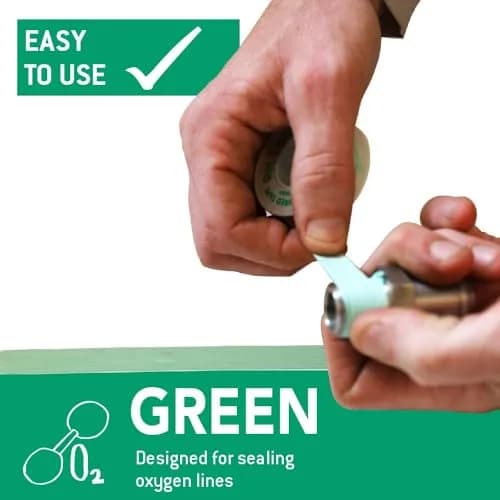 Gasoila Green PTFE Thread Seal Tape 1/2 Inch x 260 Inch | Leak-Proof, High-Density, Non-Toxic thumbnail 2