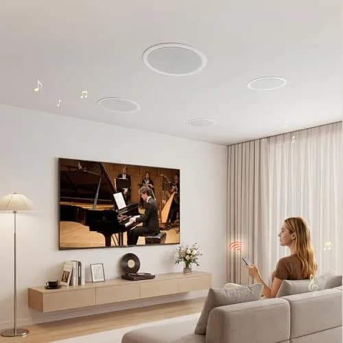 VEVOR Bluetooth Ceiling Speakers, 6.5" | 150W, in Ceiling & in-Wall System with Amplifier thumbnail 9
