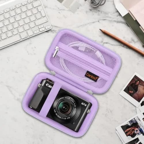 Canboc Purple Case for Canon PowerShot G7X Mark III/ Mark II Digital Camera | Fits Cameras Under 5.1x2.9x2.26 Inch thumbnail 7