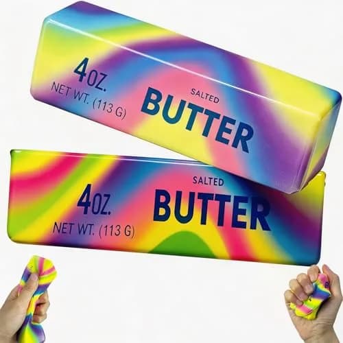 Generic Butter Stick Squeeze Stress Ball Toy 14.5cm (5.71in) | Slow Rebound PU Foam for Kids 3-7 Years thumbnail 1