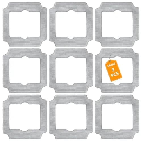 Frexusuent Replacement Mop Pads for Ecovacs Winbot MINI2 Window Cleaner Robot (9 Pcs, Microfiber) | Compatible with MINI2 Only thumbnail 1