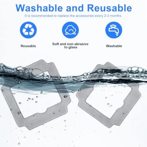 Frexusuent Replacement Mop Pads for Ecovacs Winbot MINI2 Window Cleaner Robot (9 Pcs, Microfiber) | Compatible with MINI2 Only thumbnail 5
