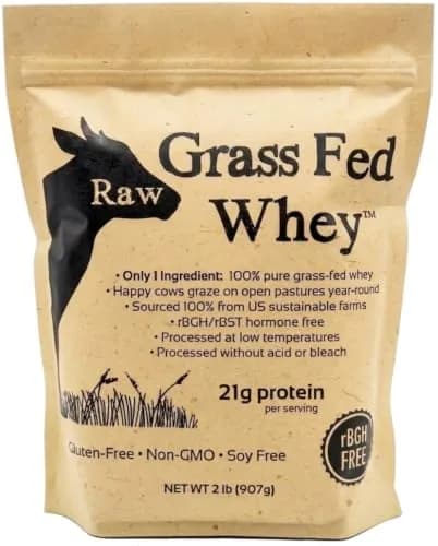 Raw Organic Whey protein powder tub Whey concentrate 36 servings