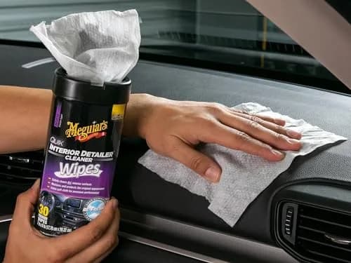 Meguiar's Quik Interior Detailer Wipes G13600, 180 Total Wipes | Dashboard & Trim Cleaner for Leather, Vinyl, Rubber, Metal, LCD, Navigation Screens thumbnail 4