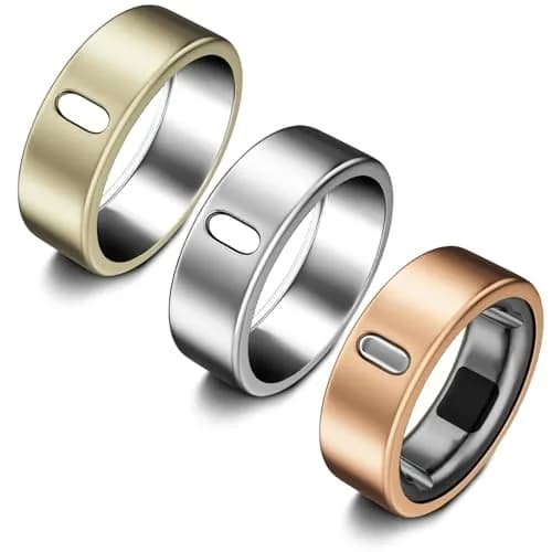 ZOOROO Oura Ring Case Compatible with Gen 3/4 Horizon/Heritage, Size 12 (3-Pack, Silver+Rose+Champagne) — Silver+RoseGold+Champagne / Size 12