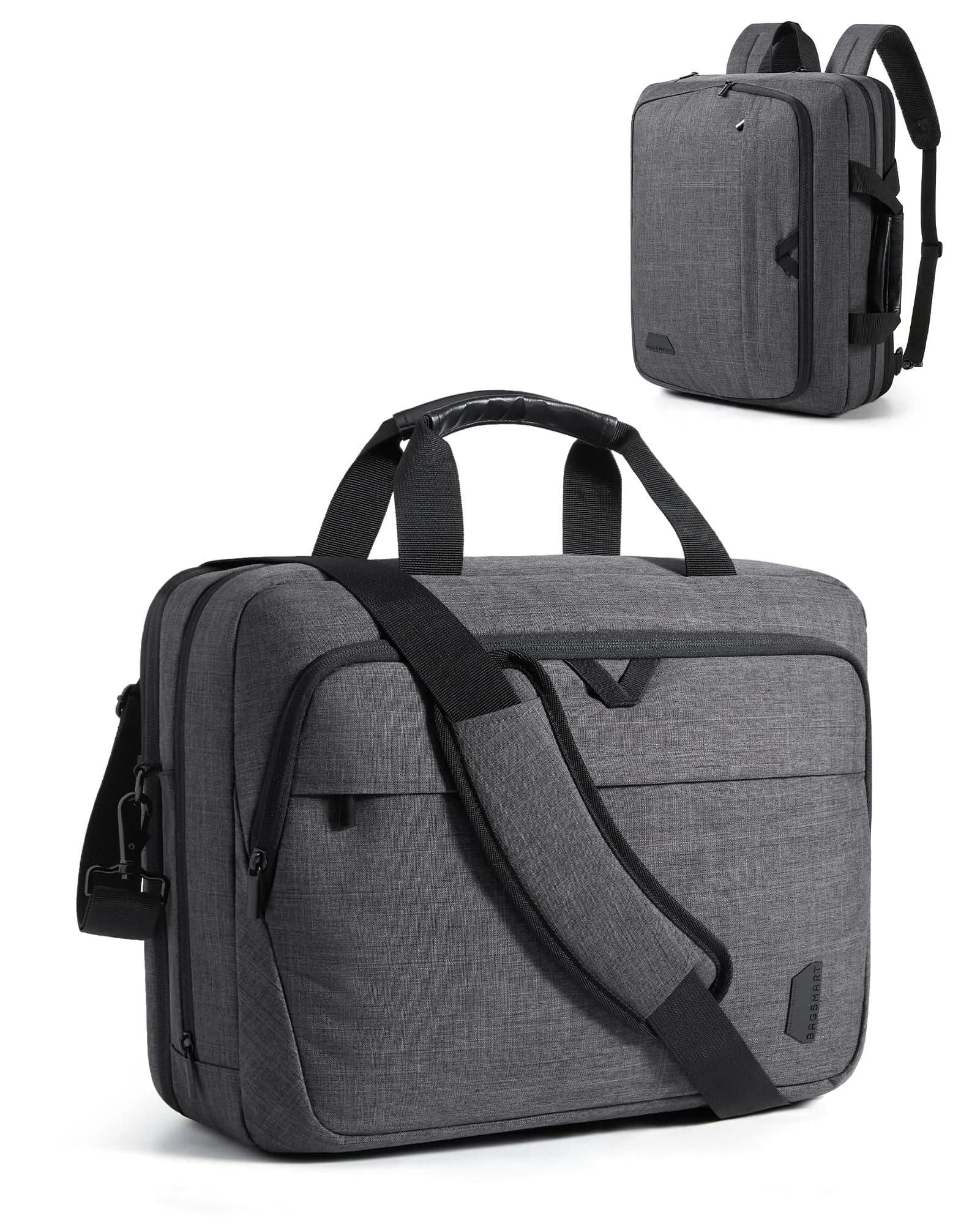BAGSMART 3-in-1 Expandable Laptop Bag 43.9 cm (17.3 Inch) | Water-Resistant Business Travel Bag