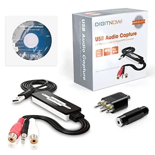 DIGITNOW USB 2.0 Audio Capture Card | Convert Cassettes to MP3, Support Mac & Windows thumbnail 1