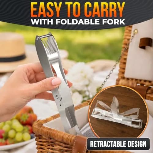 BURIUS Watermelon Cutter Slicer Tool 2-in-1, Stainless Steel | Cubes & Slices for Fruit Salads & Picnics thumbnail 3