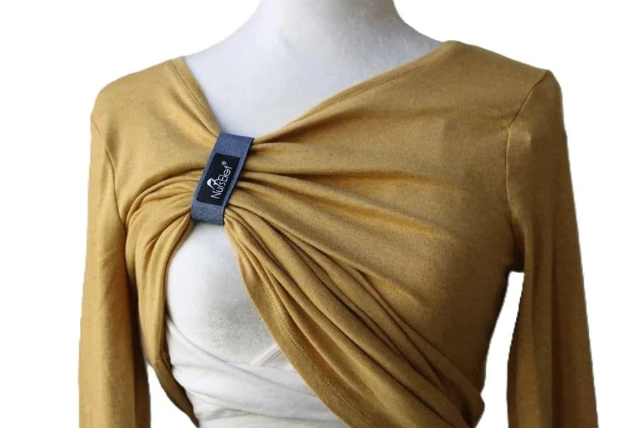 NursElet Nursing Bracelet, Hands-Free Shirt Holder & Breastfeeding Reminder (Denim - 2 Units) thumbnail 3
