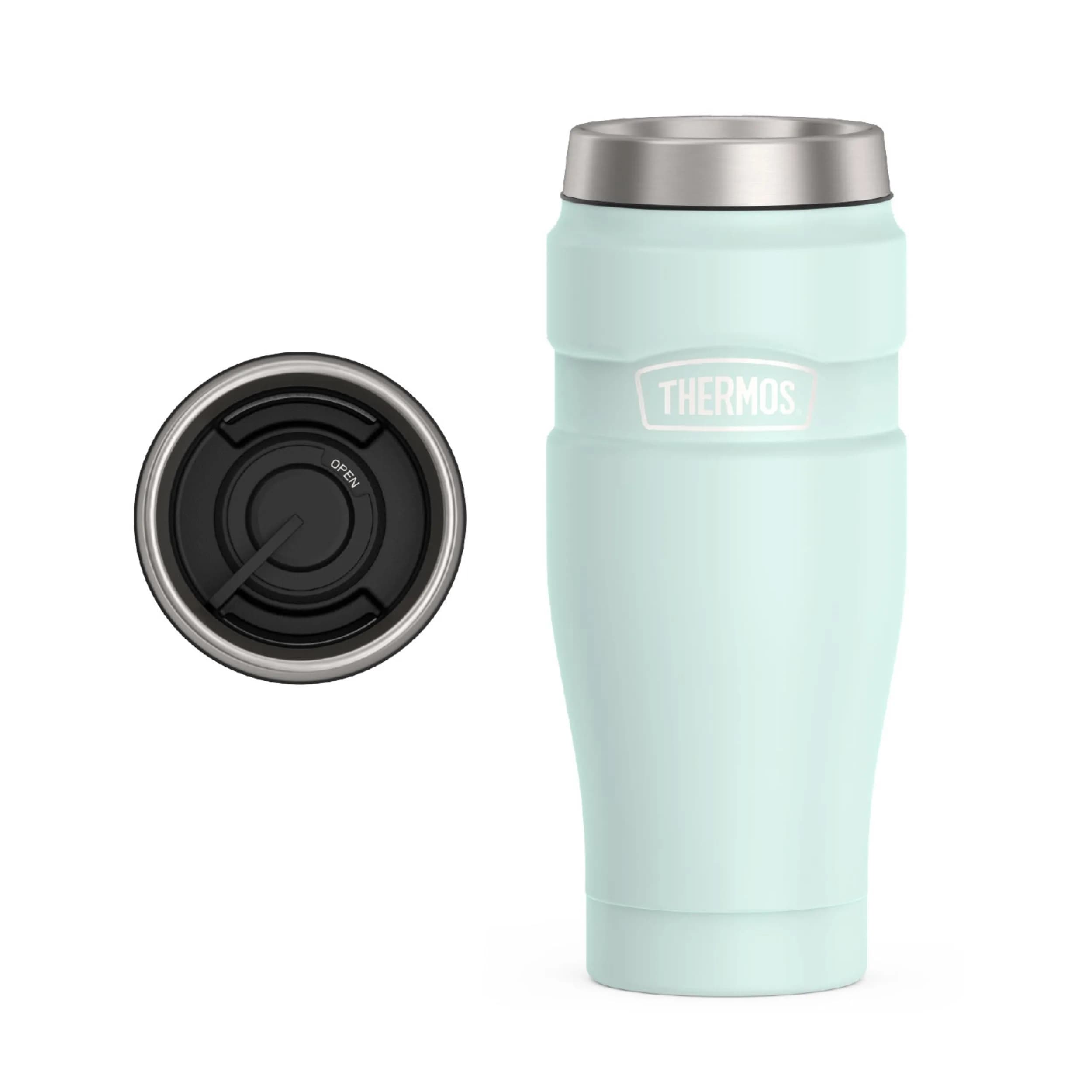 THERMOS Stainless King 16oz Travel Tumbler - Matte Light Blue