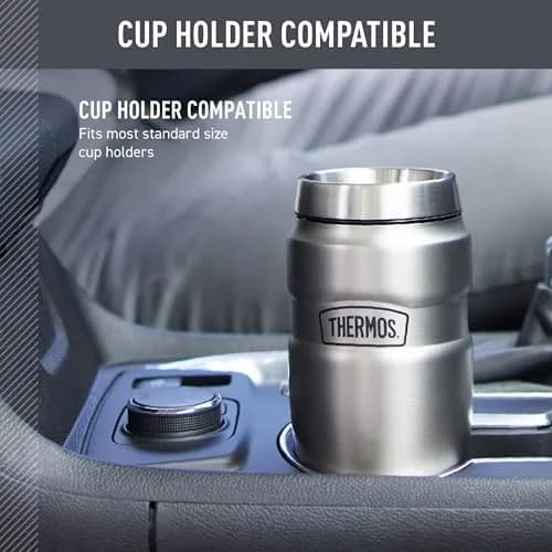 THERMOS Stainless King 16oz Travel Tumbler - Matte Pink | Hot 7 Hrs, Cold 18 Hrs thumbnail 3