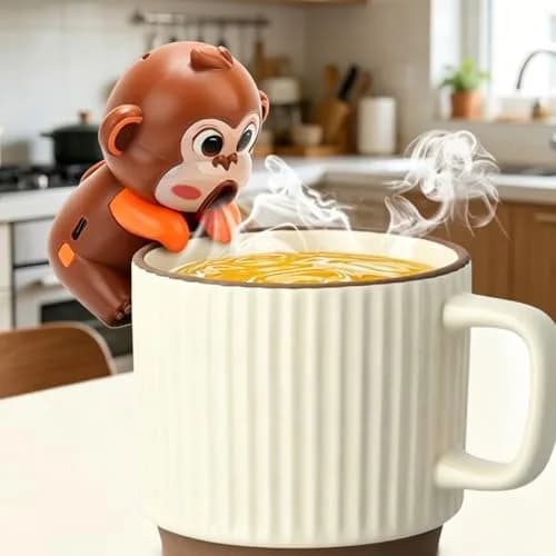 DFOBUNDO Monkey Clip-On Cooling Fan for Cups - 3 Speeds, Rechargeable | 10 cm (3.9 in) Length thumbnail 4
