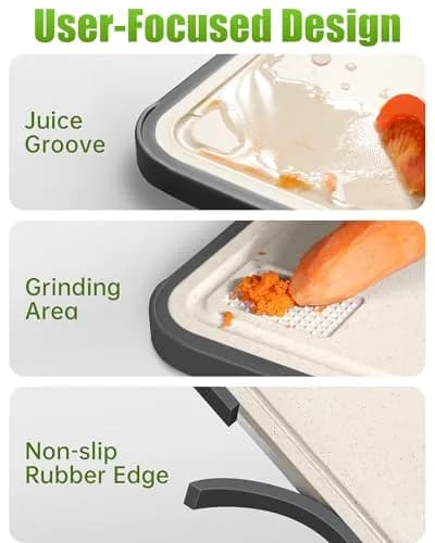 Washour Titanium Cutting Board Set of 3 | Double-Sided, 16" x 11" | Non-Toxic, Hygienic & Durable thumbnail 5