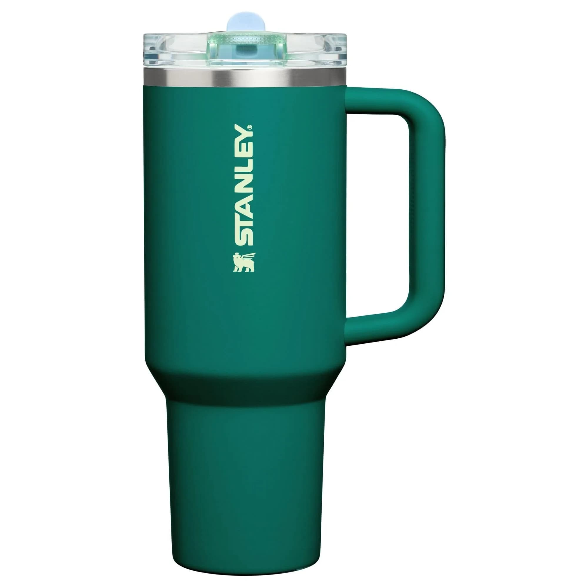 STANLEY Quencher ProTour Flipstraw Tumbler 40 oz (1180 ml) | Leakproof Insulated Stainless Steel Cup with Handle — Emerald Honeydew