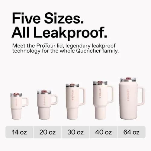 STANLEY Quencher ProTour Flipstraw Tumbler 40 oz (1180 ml) | Leakproof Insulated Stainless Steel Cup with Handle thumbnail 3