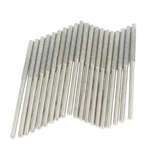 Luo ke 20 Pcs Diamond Mounted Bead Reamer 3.0mm Needle Shape | For Stone, Glass, Ceramics, Jewelry thumbnail 1