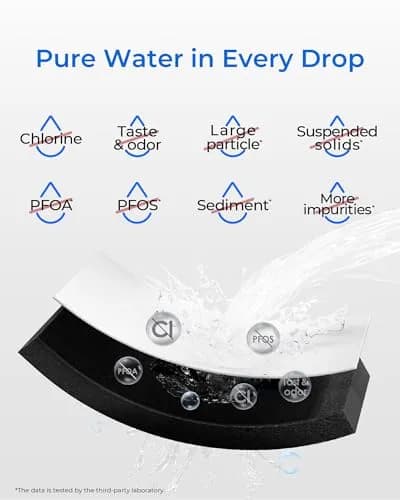 Waterdrop WDS-F45 Refrigerator Water Filter 2 Pack | NSF 53 & 42 Certified for Lead, Benzene, Mercury Reduction thumbnail 5
