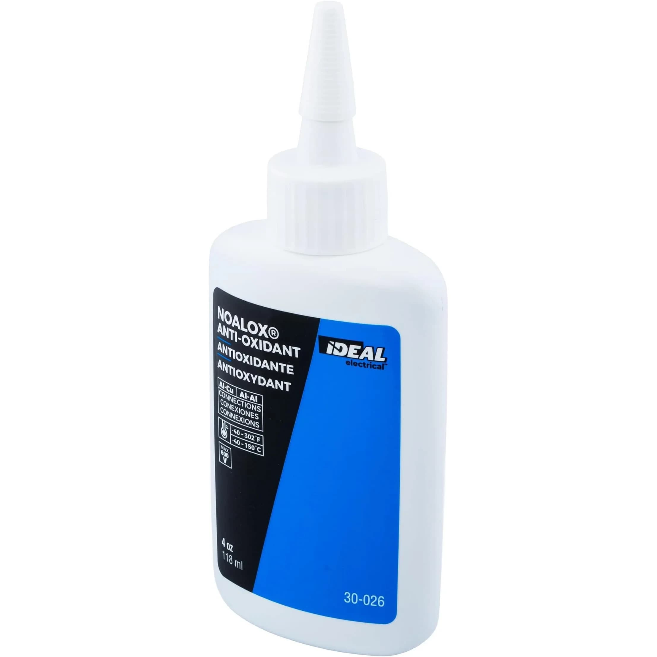 Ideal Electrical Noalox Anti-Oxidant Compound 4 oz (118 ml) Bottle | Pack of 6 for Enhanced Conductivity — 4 oz