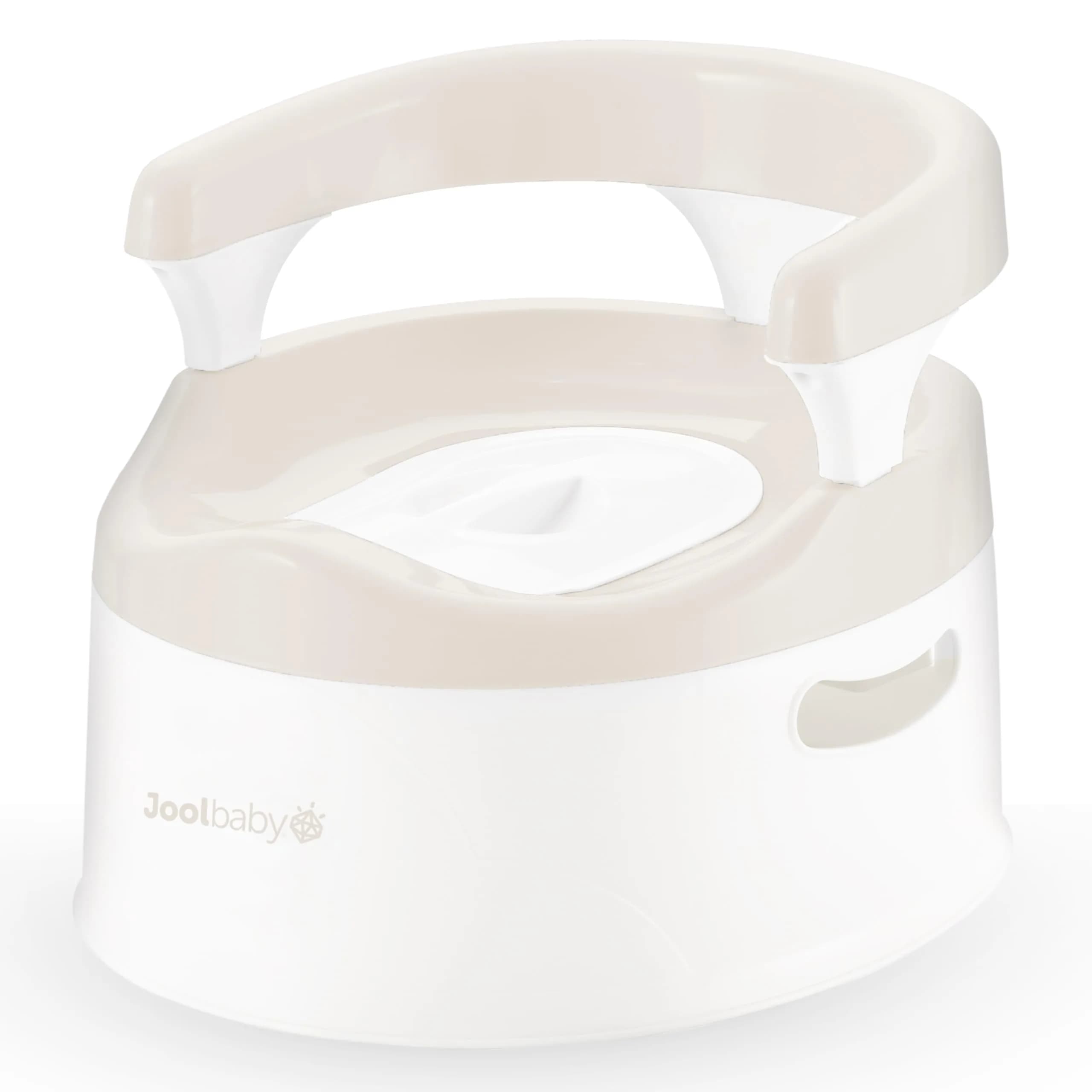 Jool Baby Potty Chair for Toddler Toilet Training | Splash Guard & Back Support (Sage) — Oatmeal