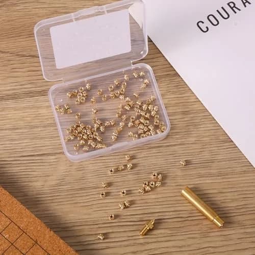 PEUTIER M2x3x3.5mm Brass Heat Set Threaded Inserts (120 pcs) | 3D Printing Accessories thumbnail 3