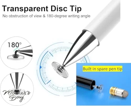 fllynewrite Blue Stylus Pen for Samsung Galaxy Tab A9/A8/A7/A7 Lite, iPad Pro/iPhone/Fire HD/Surface/HP | High Sensitivity & Precision thumbnail 6