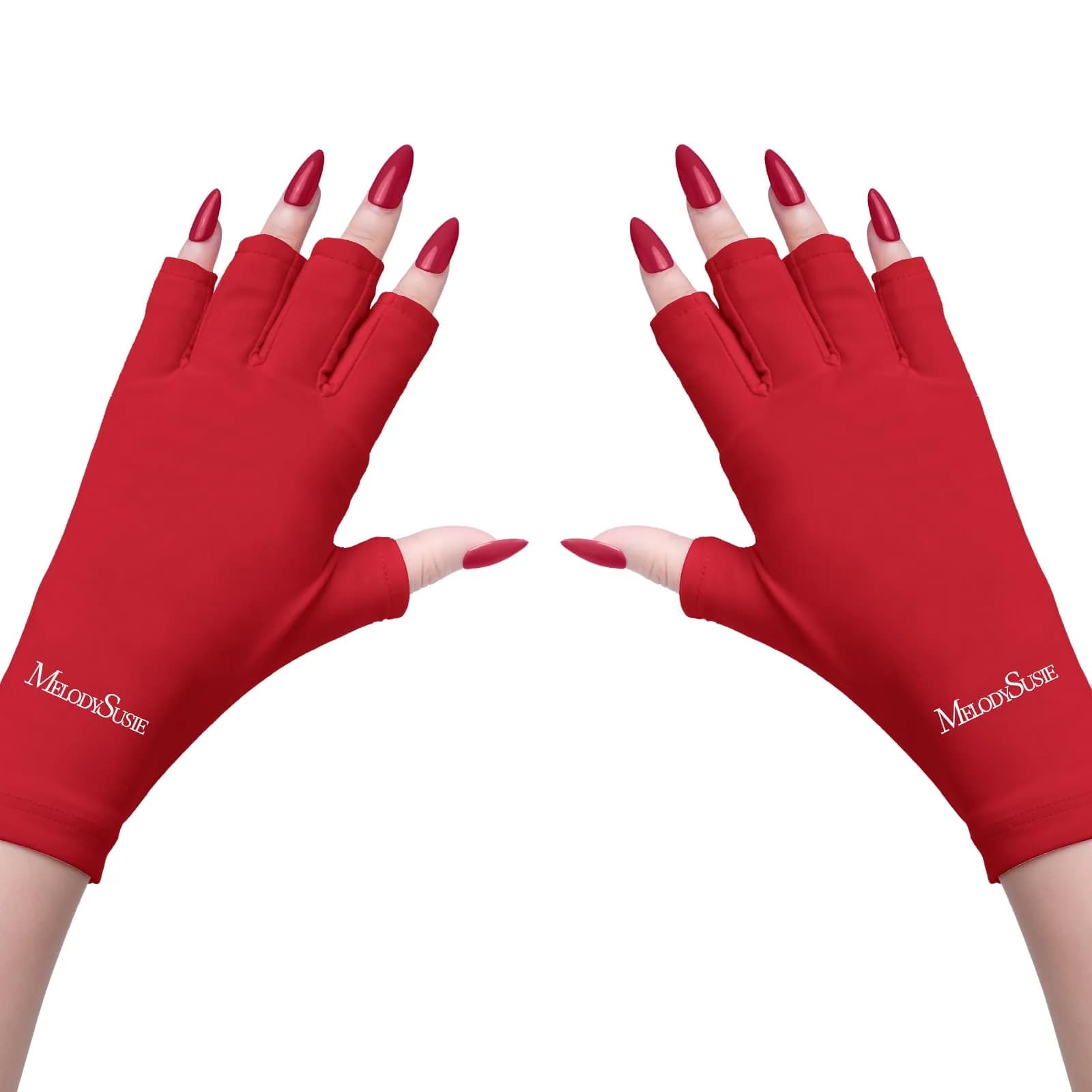 MelodySusie Fingerless UV Protection Gloves for Gel Manicures | UPF 50+ Blocks 99% UV Rays - main product image