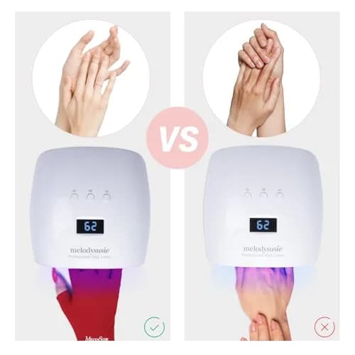 MelodySusie Fingerless UV Protection Gloves for Gel Manicures | UPF 50+ Blocks 99% UV Rays thumbnail 2