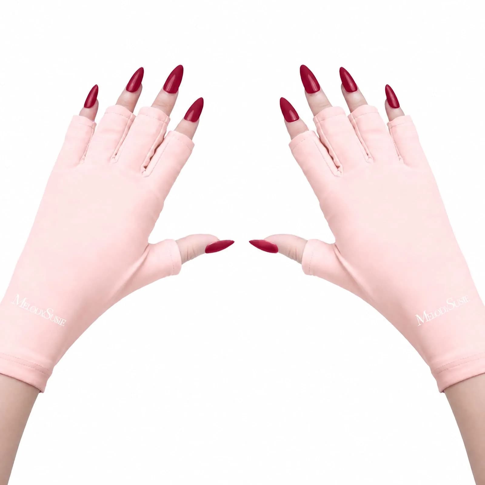 MelodySusie Fingerless UV Protection Gloves for Gel Manicure | UPF 50+ Blocks 99% UV Rays - main product image
