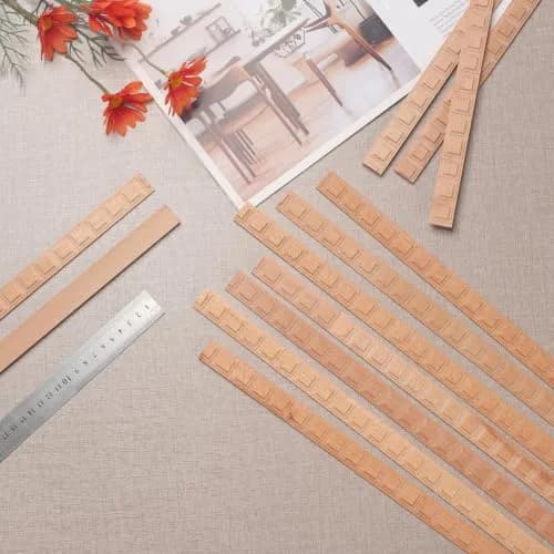 Coowayze Grid Wood Trim Molding Decorative Strips 15.8 inch (40 cm) | 12 PCS Unfinished Beech Wood for Walls, Cabinets, Doors, Mirrors thumbnail 2