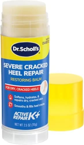 Dr. Scholl's Severe Cracked Heel Repair Balm with 25% Urea for Dry, Cracked Feet | Moisturizes & Heals thumbnail 1