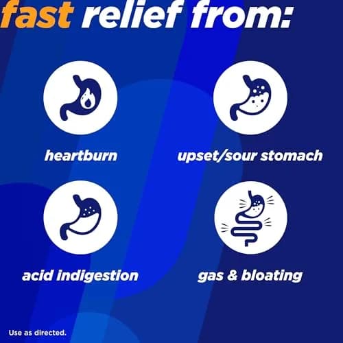 Alka-Seltzer Heartburn + Gas Relief Chews 180 Count | Fast Antacid + Antigas Relief for Heartburn, Gas, Bloating thumbnail 4