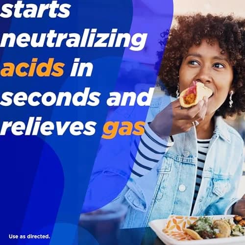 Alka-Seltzer Heartburn + Gas Relief Chews 180 Count | Fast Antacid + Antigas Relief for Heartburn, Gas, Bloating thumbnail 3