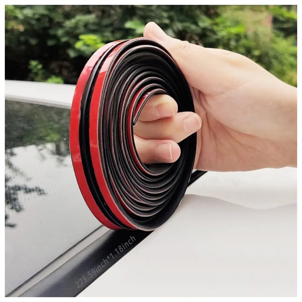 Turcee T-Car Sunroof Cover Seal Rubber Trim 7M (23Ft) | Seals Gaps Against Dust, Water & Wind Noise