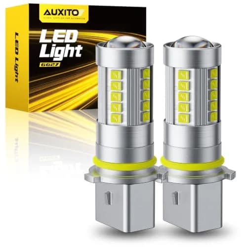 AUXITO PSX26W/12278/H28W LED Fog Light Bulbs 6500K Cool White CSP LED Fog Lights Pack of 2 | Enhanced Visibility for Indian Roads thumbnail 1