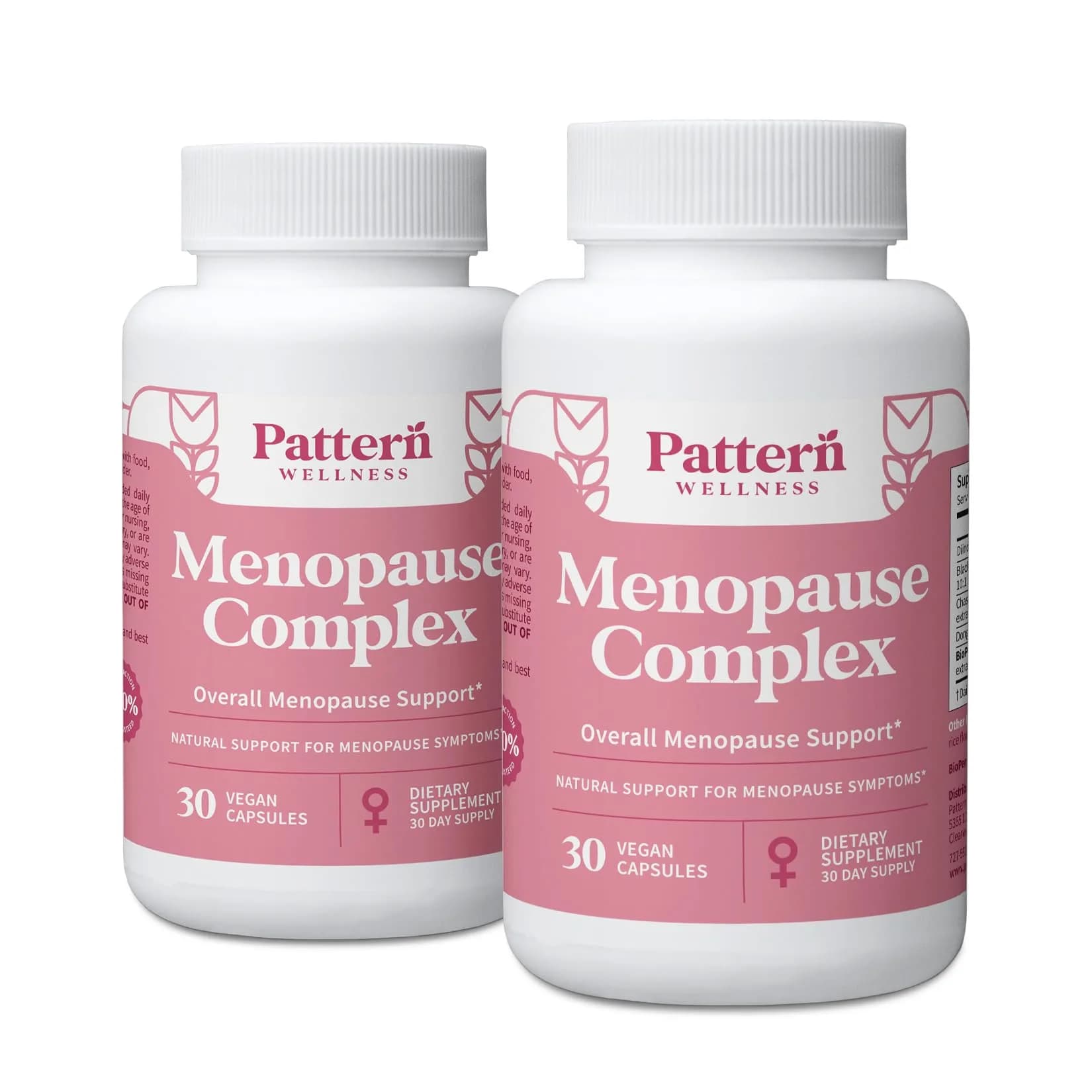 Pattern Wellness Menopause Complex Supplement – 60 Vegan Capsules