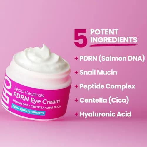 SeoulCeuticals PDRN Eye Cream 15ml (0.5 Fl Oz) | Korean Skincare for Dark Circles & Fine Lines thumbnail 3