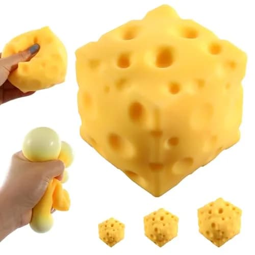 KUBEIJIA Jumbo Cheese Squishy 11cm | Stress Relief Fidget Toy for Adults & Kids thumbnail 1
