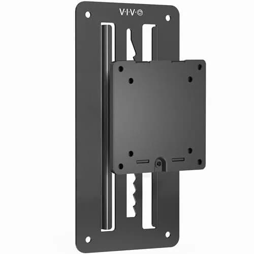 VIVO Black Heavy Duty Monitor Mount Wall Bracket for Ultrawide Screens up to 49 inch | 6.3 inch Height Adjustment thumbnail 1
