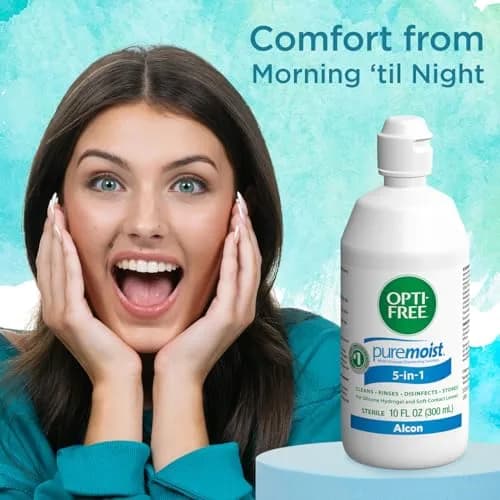 Opti-Free Puremoist Multi-Purpose Contact Lens Solution 3x10 FL Oz | Doctor Recommended for All-Day Comfort & Moisture thumbnail 4