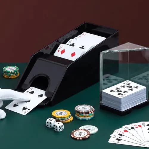 Honoson Blackjack Shoe and Discard Tray Set 6 Deck Acrylic | Casino Game Accessory thumbnail 3