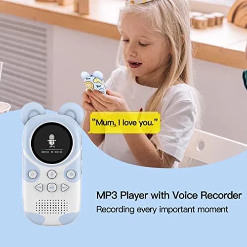 RUIZU Cute Panda MP3 Player for Kids 32GB | Bluetooth 5.3, Built-in Speaker, 100-Hour Battery thumbnail 5