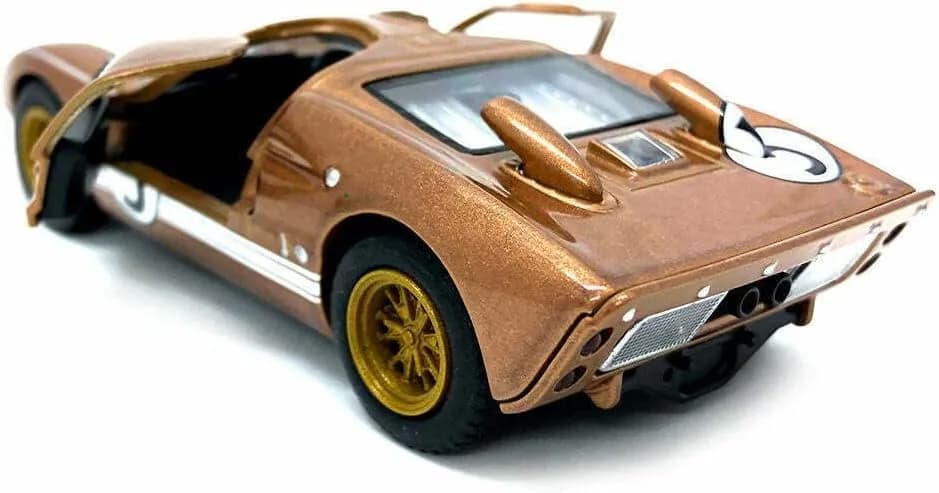 KiNSMART Ford GT40 MKII Heritage Edition 5" 1:32 Scale Die Cast Model Toy Classic White | Realistic Pullback Car for Kids & Collectors — #5 Brown
