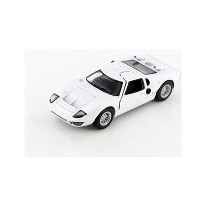 KiNSMART Ford GT40 MKII Heritage Edition 5" 1:32 Scale Die Cast Model Toy Classic White | Realistic Pullback Car for Kids & Collectors thumbnail 2